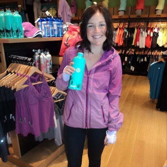 Lululemon Downtime Jacket Violaceous  Gradient Stripe - Picture 8 of 9